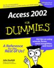 Image for Access 2002 For Dummies