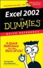 Image for Excel 2002 for dummies  : quick reference