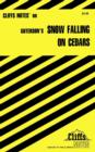 Image for CliffsNotes on Guterson&#39;s Snow falling on cedars: notes