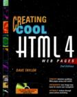 Image for Creating cool HTML 4 web pages