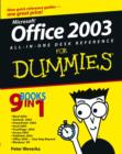 Image for Office 2003 All-in-one Desk Reference for Dummies