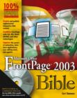 Image for Microsoft Office FrontPage 2003 Bible