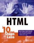 Image for HTML in 10 Simple Steps or Less