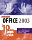 Image for Microsoft Office 2003 in 10 Steps or Less