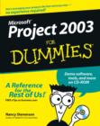 Image for Microsoft Project 2003 For Dummies