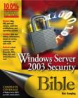 Image for Windows.NET server security bible