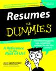 Image for Resumes For Dummies(R)