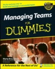 Image for Managing Teams For Dummies