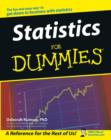 Image for Statistics for dummies