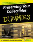 Image for Preserving Your Collectibles For Dummies