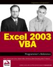 Image for Excel 2003 VBA Programmer&#39;s Reference