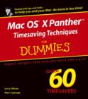 Image for Mac OS X Panther Timesaving Techniques For Dummies