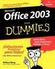 Image for Office 2003 Para Dummies(r)
