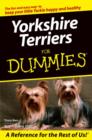 Image for Yorkshire Terriers for Dummies