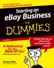 Image for Starting an eBay Business for Dummies