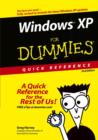 Image for Windows XP for dummies quick reference