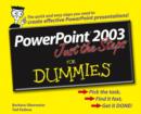 Image for PowerPoint 2003 Just the Steps For Dummies