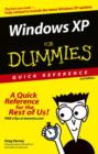 Image for Windows XP For Dummies Quick Reference