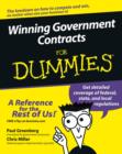 Image for Winning Government Contracts For Dummies