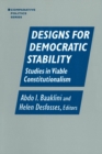 Image for Designs for Democratic Stability