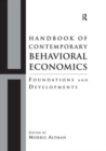 Image for Handbook of Contemporary Behavioral Economics