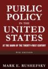 Image for Public Policy in the United States