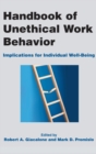 Image for Handbook of Unethical Work Behavior: