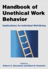 Image for Handbook of Unethical Work Behavior: