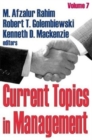 Image for Current Topics in Management : Volume 7