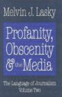 Image for The language of journalismVol. 2: Profanity, obscenity and the media