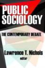 Image for Public Sociology : The Contemporary Debate