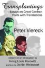 Image for Transplantings  : essays on great German poets with translations