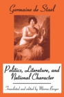 Image for Politics, Literature and National Character