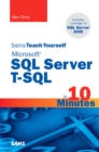 Image for Sams teach yourself microsoft SQL Server T-SQL in 10 Minutes