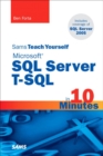 Image for Sams teach yourself Microsoft SQL Server T-SQL in 10 minutes