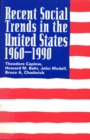 Image for Recent social trends in the United States, 1960-1990