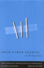 Image for From Power Sharing to Democracy