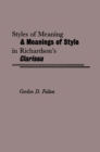 Image for Styles of meaning and meanings of style in Richardson&#39;s Clarissa