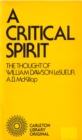 Image for A Critical Spirit: The Thought of William Dawson LeSueur : 104