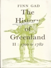 Image for History of Greenland, 1700-1782.