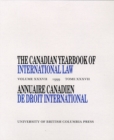 Image for The Canadian Yearbook of International Law, Vol. 37, 1999