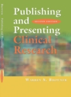 Image for Publishing and Presenting Clinical Research