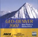 Image for Geo-Denver 2007 : New Peaks in Geotechnics