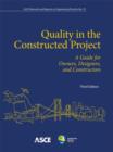 Image for Quality in the Constructed Project : A Guide for Owners, Designers and Constructors