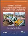 Image for From Soil Behavior Fundamentals to Innovations in Geotechnical Engineering