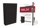 Image for NKJV, Deluxe Reference Bible, Personal Size Giant Print, Leathersoft, Black, Red Letter, Comfort Print
