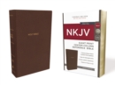 Image for NKJV, Reference Bible, Center-Column Giant Print, Leathersoft, Brown, Red Letter, Comfort Print