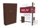 Image for NKJV, Deluxe Reference Bible, Center-Column Giant Print, Leathersoft, Brown, Red Letter, Comfort Print