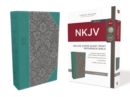 Image for NKJV, Deluxe Reference Bible, Super Giant Print, Leathersoft, Green, Red Letter, Comfort Print