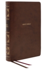 Image for NKJV, Reference Bible, Classic Verse-by-Verse, Center-Column, Leathersoft, Brown, Red Letter, Thumb Indexed, Comfort Print